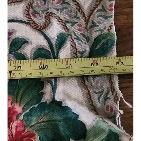Vintage Arthur Sanderson CASCACS Linen Fabric fromKING SIZE HEAD BOARD 83 X 48